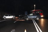 Policjanci zabrzańskiej drogówki na miejscu zdarzenia