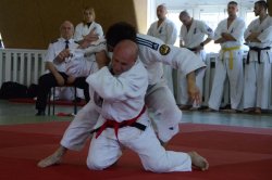 Policjanci podczas zawodów w JUDO