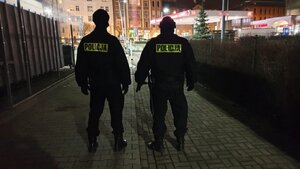 Słuchacze Szkoły Policji w Katowicach podczas wspólnych patroli z zabrzańskimi policjantami