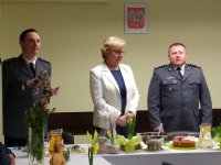 Prezydent Miasta Zabrze Małgorzata Mańka- Szulik, Komendant Miejski Policji w Zabrzu insp. Dariusz Kopeć, Zastępca Komendanta Miejskiego Policji w Zabrzu kom. Dariusz Klimczak