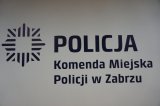 Logo - na białym tle napis Komenda Miejska Policji w Zabrzu