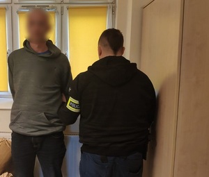 Mężczyzna zatrzymany przez wywiadowców z katowickiego oddziału prewencji