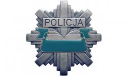 Zdjęcie kolorowe: policyjna odznaka