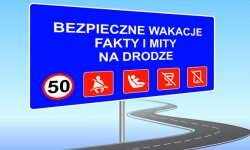 zdjęcie kolorowe: plakat bezpieczna prędkość