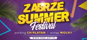 zdjęcie kolorowe: baner Zabrze Summer  
Festival
