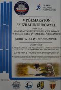 Zdjęcie kolorowe: plakat promujący bytomski półmaraton