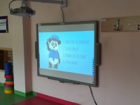 Zdjęcie kolorowe: prezentacja na prelekcji