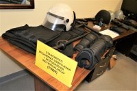 zdjęcie kolorowe: policjanci zabrzańskiej komendy podczas ćwiczeń EGIDA 2019