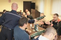 zdjęcie kolorowe: policjanci zabrzańskiej komendy podczas ćwiczeń EGIDA 2019