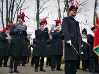 zdjecie kolorowe: podinsp. Jacek Nowak podczas uroczystości 38. rocznicy stanu wojennego