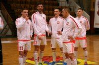 zdjęcie kolorowe: Zawodnicy podczas III Charytatywnego Turnieju Futsalu o Puchar Komendanta Miejskiego Policji w Zabrzu