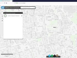 zdjęcie kolorowe:  mapa zdarzenia drogowe on-line