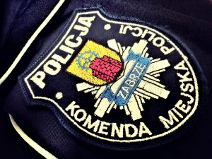 Naszywka Komendy Miejskiej Policji w Zabrzu.