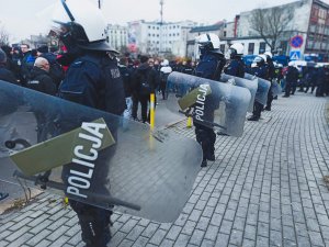Policjanci podczas Zabezpieczenia meczu Górnika Zabrze z Legią Warszawa