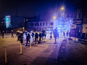 Policjanci podczas Zabezpieczenia meczu Górnika Zabrze z Legią Warszawa
