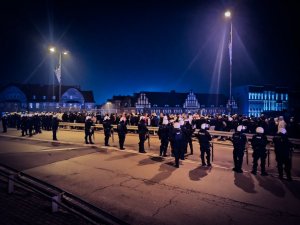 Policjanci podczas Zabezpieczenia meczu Górnika Zabrze z Legią Warszawa