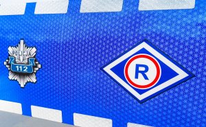 Logo policji i ruchu drogowego