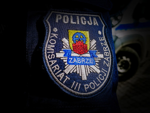 Naszywka Komisariatu III Policji w Zabrzu.