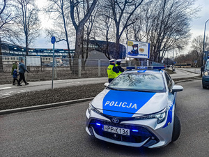 Policjanci podczas zabezpieczenia meczu górnika Zabrze