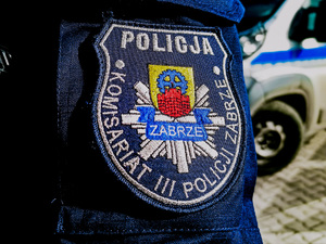 Na zdjęciu naszywka komisariatu III policji w Zabrzu