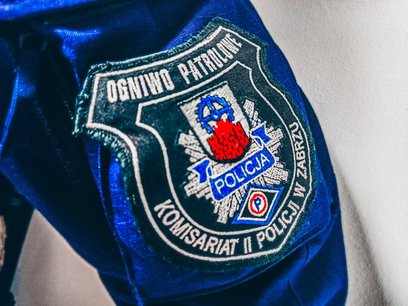 Naszywka ogniwa patrolowego Komisariatu II Policji w Zabrzu