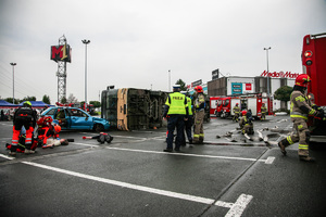 Policjanci podczas ćwiczeń Karambol 2023