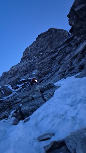 Zdjęcie przedstawiające widok z  wyprawy na górę Matterhorn