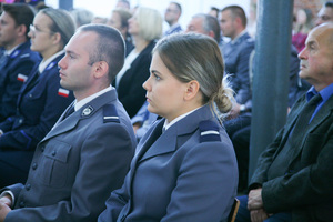 Na zdjęciu uczestnicy uroczystości z okazji święta policji w zabrzańskim garnizonie