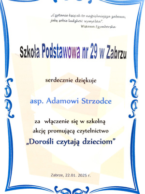 podziękowania
