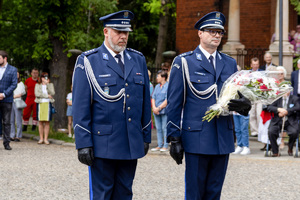 Policjanci podczas uroczystości