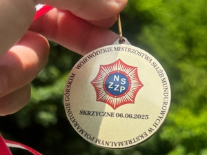 Policjanci podczas Wojewódzkiego Półmaratonu Górskiego.