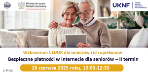 Para seniorów korzystająca z tabletu.