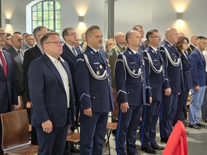 Na zdjęciu uroczystości święta policji w Zabrzu