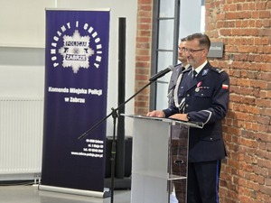 Na zdjęciu uroczystości święta policji w Zabrzu
