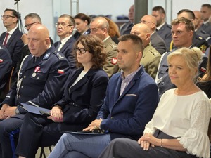 Na zdjęciu uroczystości święta policji w Zabrzu