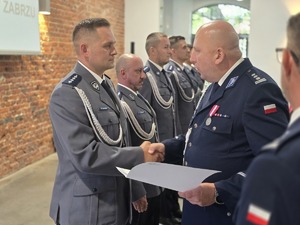 Na zdjęciu uroczystości święta policji w Zabrzu