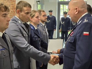 Na zdjęciu uroczystości święta policji w Zabrzu