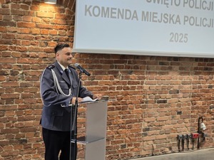 Na zdjęciu uroczystości święta policji w Zabrzu