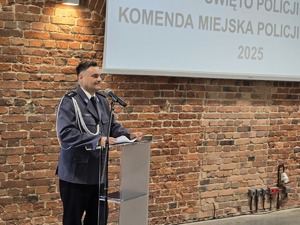 Na zdjęciu uroczystości święta policji w Zabrzu