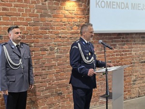Na zdjęciu uroczystości święta policji w Zabrzu