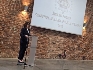 Na zdjęciu uroczystości święta policji w Zabrzu