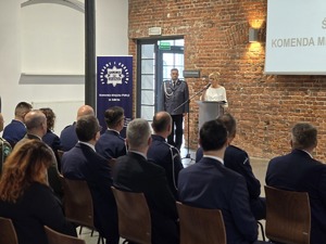 Na zdjęciu uroczystości święta policji w Zabrzu