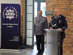 Na zdjęciu uroczystości święta policji w Zabrzu