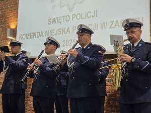 Na zdjęciu uroczystości święta policji w Zabrzu
