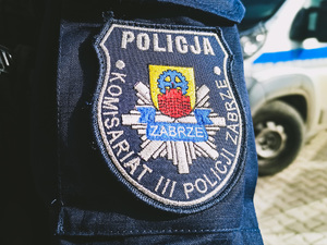 Na zdjęciu naszywka Komisariatu III Policji w Zabrzu