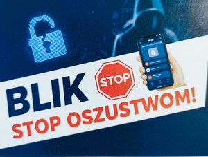 grafika blik stop oszustom