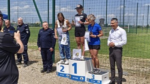 Policjantki na podium