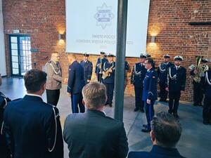 uczestnicy obchodów święta policji w zabrzu