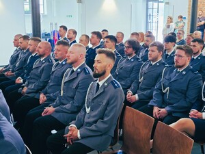 uczestnicy obchodów święta policji w zabrzu