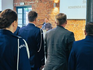 uczestnicy obchodów święta policji w zabrzu